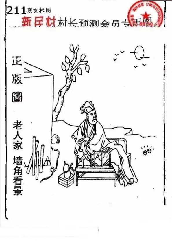 25211期: 老村长福彩3D天天图谜