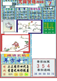 26094期: 福彩3D丹东全图分析