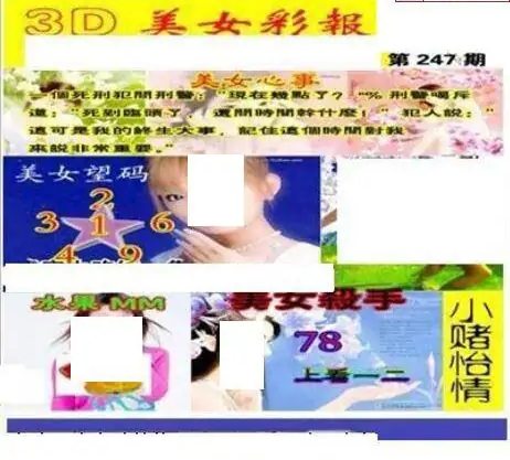25247期: 三毛3D精品图谜