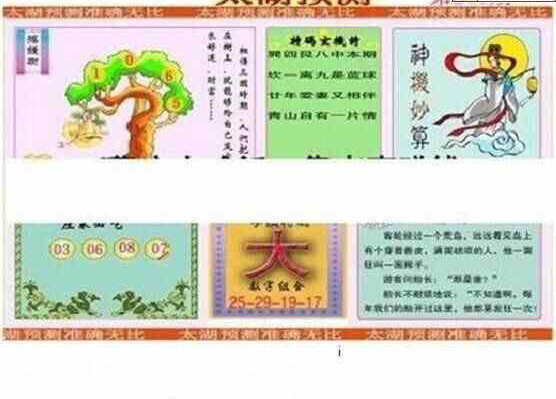 24246期: 太湖图福彩3D精品预测