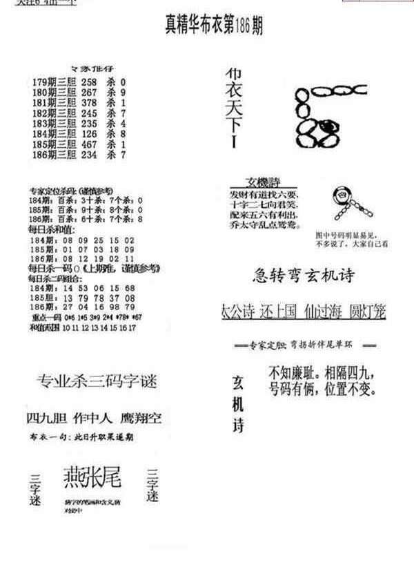 24186期: 福彩3D全套图版参考