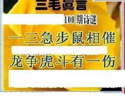 24100期: 三毛3D精品图谜