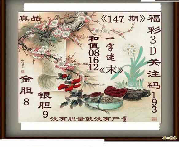 24147期: 白老3D杀码图版