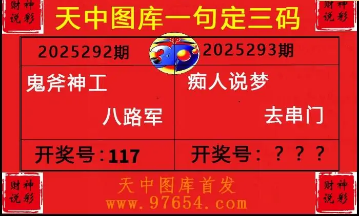 25293期: 财神说彩3D全套图版