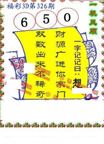 24326期: 福彩3D丹东全图分析