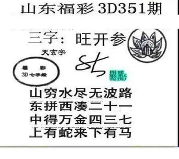 25351期: 三毛3D精品图谜