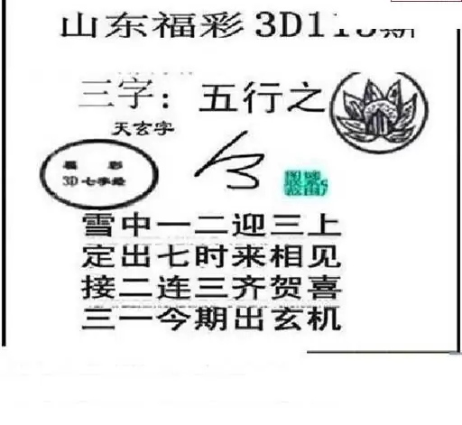 25115期: 三毛3D精品图谜