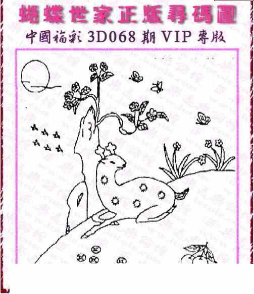 24068期: 3D蝴蝶世家蝴蝶彩图