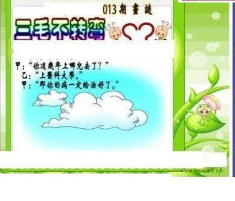 25013期: 三毛3D精品图谜