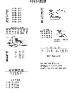 26023期: 福彩3D全套图版参考