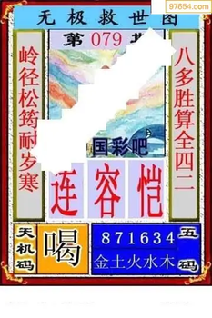 福彩3D26079期天中全套预测分析图