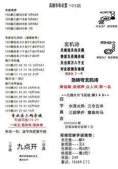 26105期: 福彩3D全套图版参考