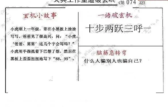 25074期: 大兵福彩3D黄金报图版