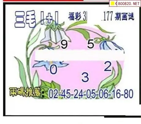 25177期: 三毛3D精品图谜