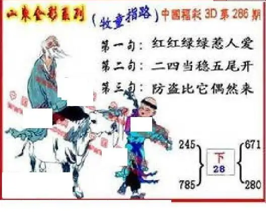 25286期: 福彩3D丹东全图分析