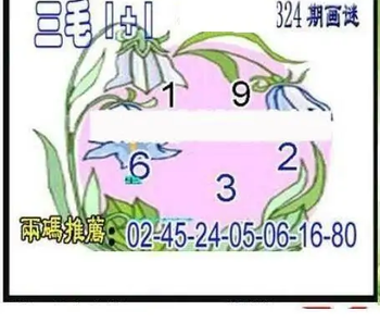 25324期: 三毛3D精品图谜