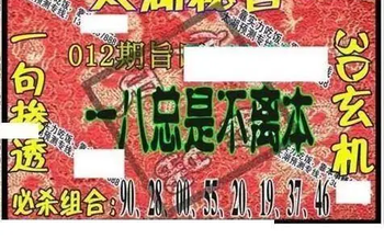 26012期: 太湖图福彩3D精品预测