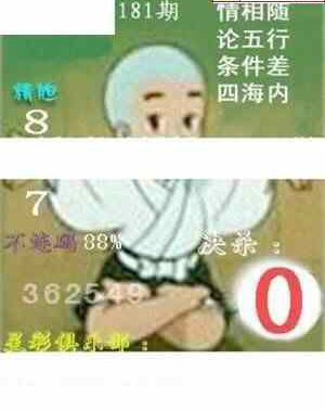 24181期: 白老3D杀码图版