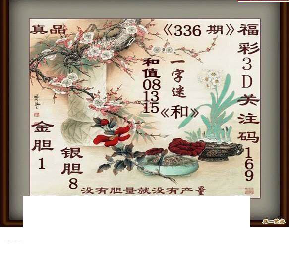 24336期: 白老3D杀码图版