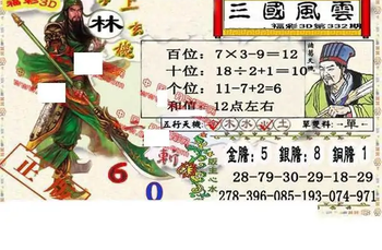 25332期: 福彩3D丹东全图分析