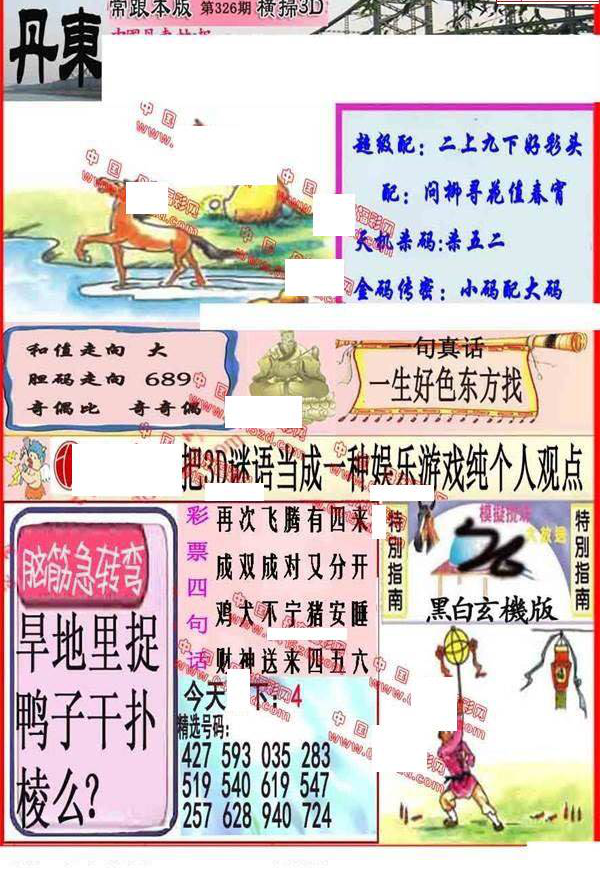 24326期: 福彩3D丹东全图分析