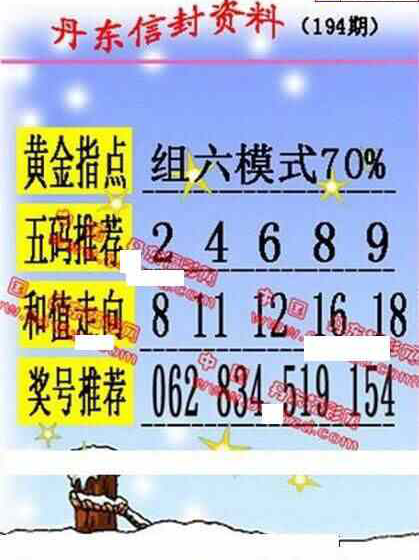 24194期: 福彩3D丹东全图分析