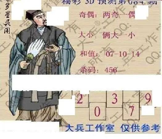 25084期: 大兵福彩3D黄金报图版