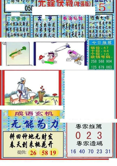 26058期: 福彩3D丹东全图分析