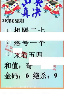 26058期: 福彩3D丹东全图分析