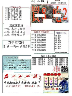 26083期: 福彩3D全套图版参考
