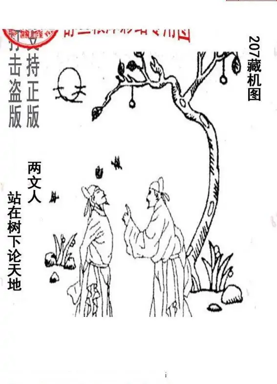 25207期: 老村长福彩3D天天图谜