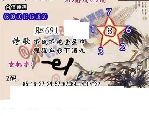 25076期: 白老3D杀码图版