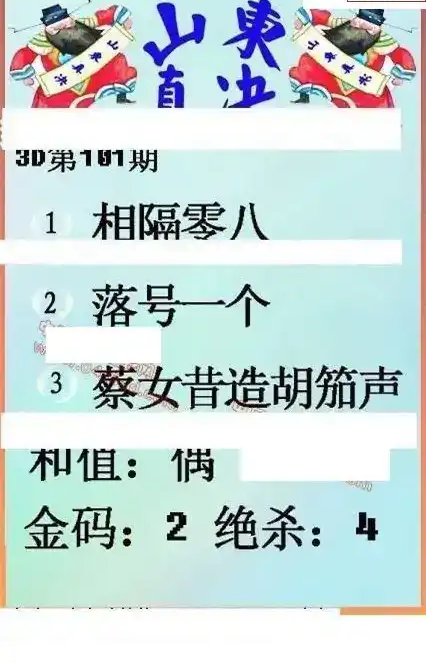 25101期: 福彩3D丹东全图分析