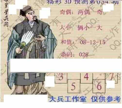 25034期: 大兵福彩3D黄金报图版