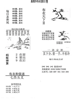 26007期: 福彩3D全套图版参考