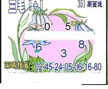 25351期: 三毛3D精品图谜