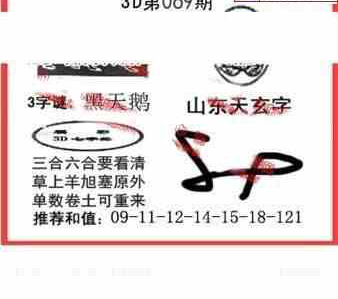 24069期: 福彩3D丹东全图分析