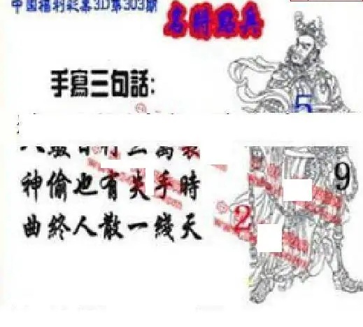25303期: 福彩3D丹东全图分析