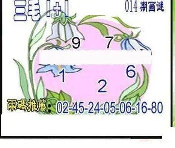 26014期: 三毛3D精品图谜