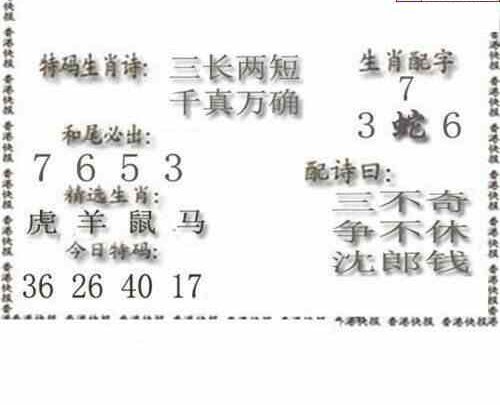 24114期: 白老3D杀码图版