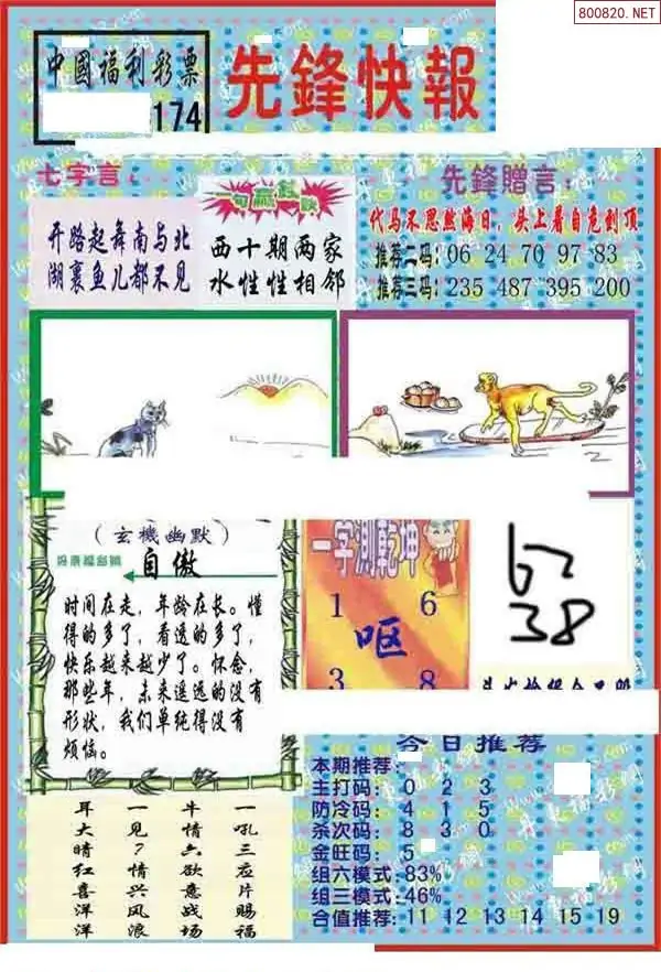 25174期: 福彩3D丹东全图分析