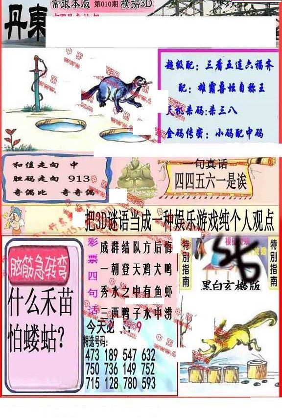 25010期: 福彩3D丹东全图分析