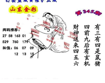 25345期: 福彩3D丹东全图分析