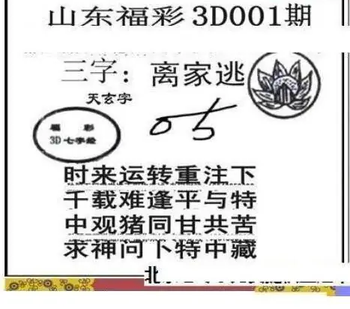 26001期: 三毛3D精品图谜