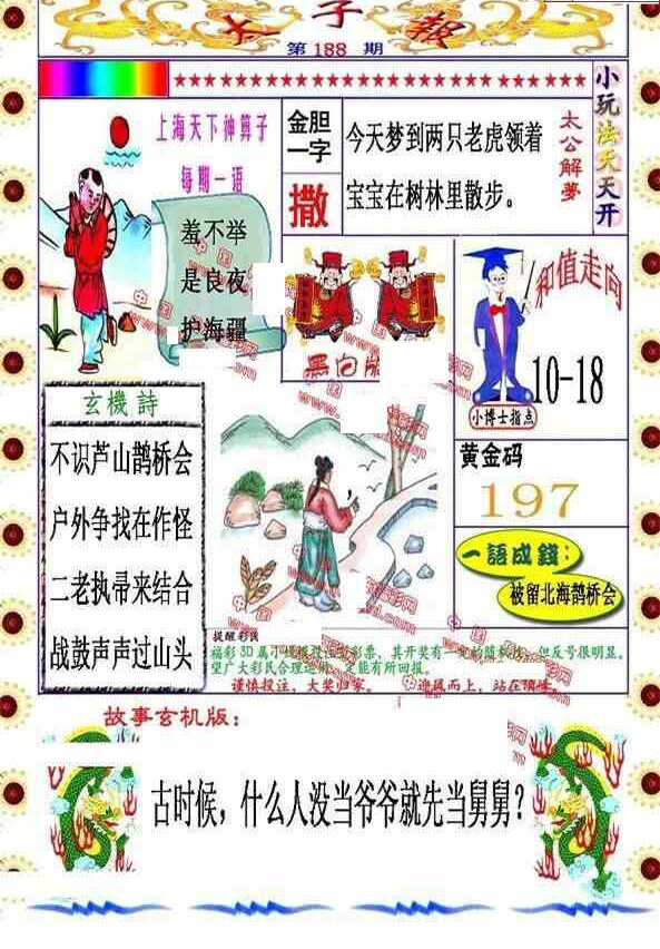 24188期: 福彩3D丹东全图分析