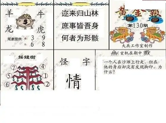 25130期: 大兵福彩3D黄金报图版