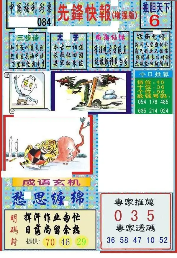 25084期: 福彩3D丹东全图分析