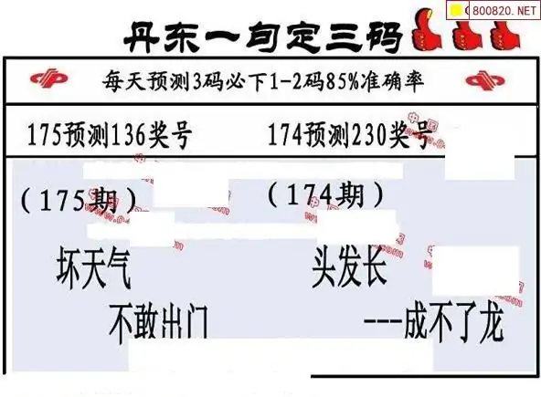 25175期: 福彩3D丹东全图分析