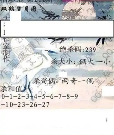 25210期: 大兵福彩3D黄金报图版