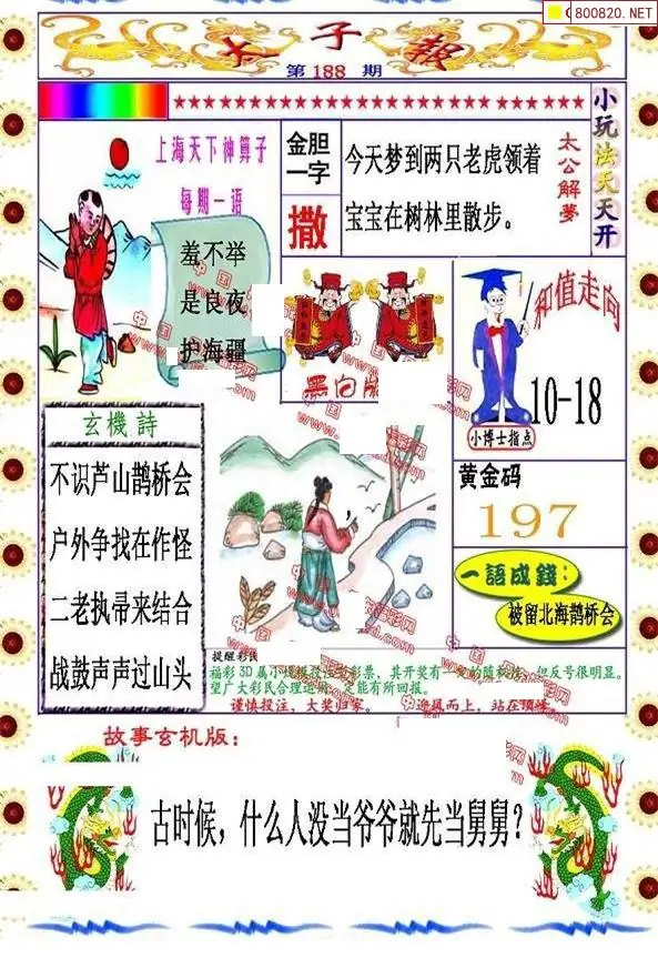 25188期: 福彩3D丹东全图分析